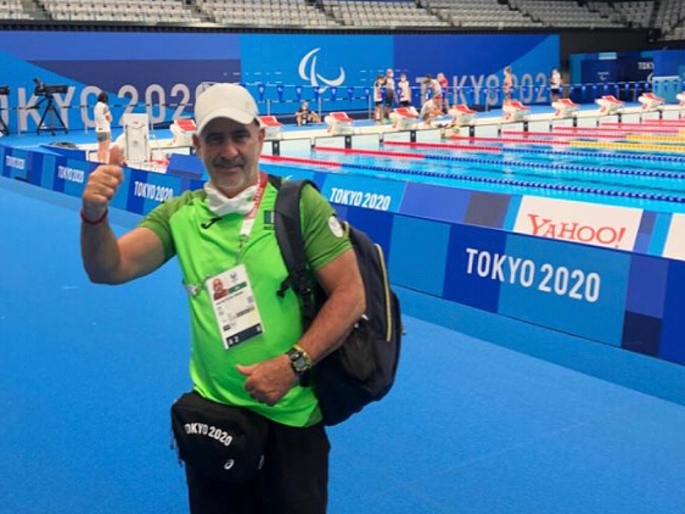 Pepe Peláez, entrenador cubano, empezó en la natación adaptada en 2010. Foto EE: Archivo