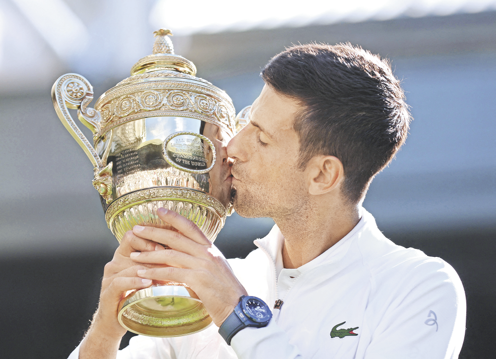 Novak Djokovic es el cuarto tenista de la historia con más victorias consecutivas con 28, después de Bjorn Borg. Foto: Reuters