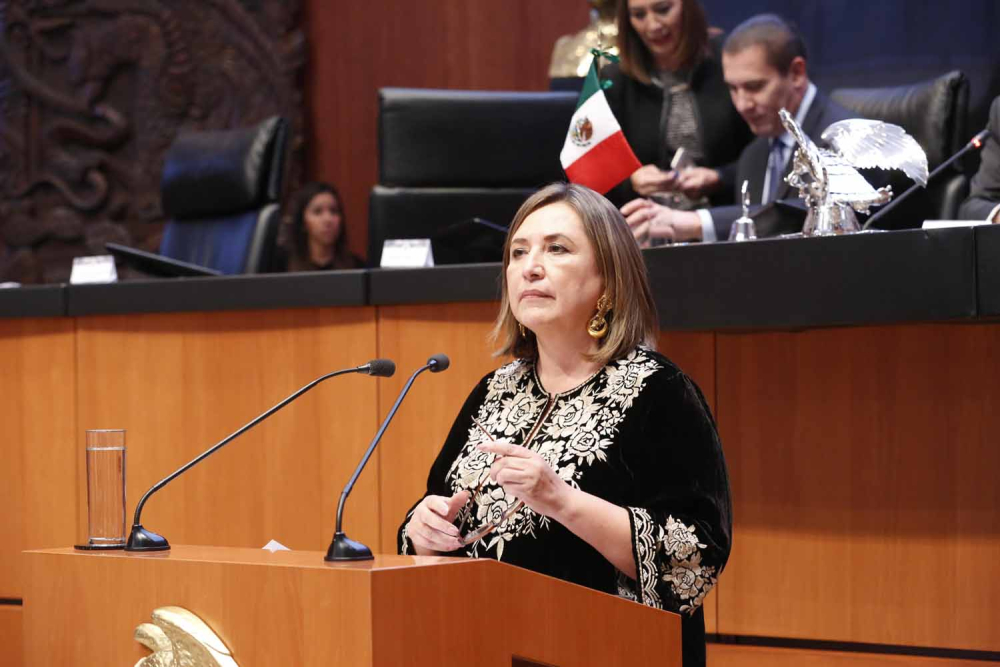 Xóchitl Gálvez Ruiz, senador por el PAN, presentó una iniciativa para aumentar las obligaciones de colaboración de las compañías telefónica con las autoridades de seguridad y justicia. Foto: Senado de la República