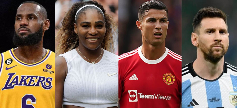 LeBron James, Serena Wlliams, Messi y Cristiano Ronaldo son algunos de los deportistas que han emprendido.