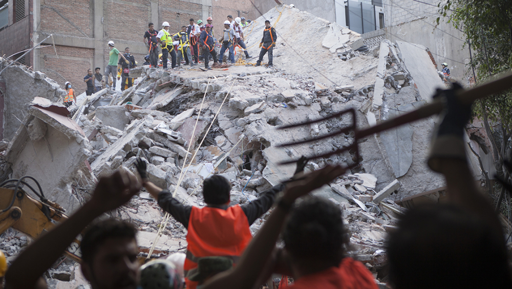 El sismo del 2017 en la Ciudad de México complicó el reciclaje de residuos generados por la construcción. Foto: Especial.