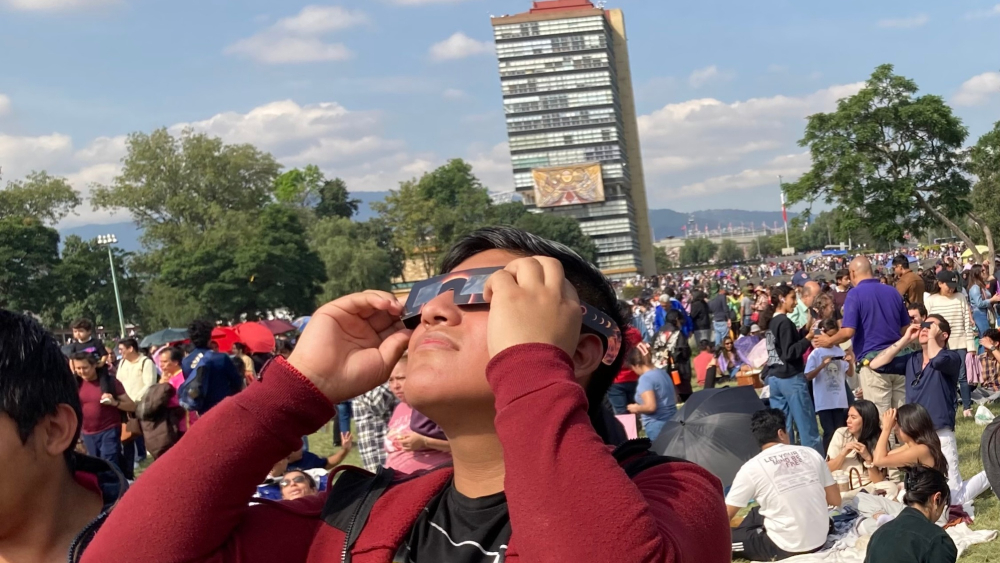 Eclipse Anular de Sol en las Islas de la UNAM. Foto EE: Gilberto Marquina.