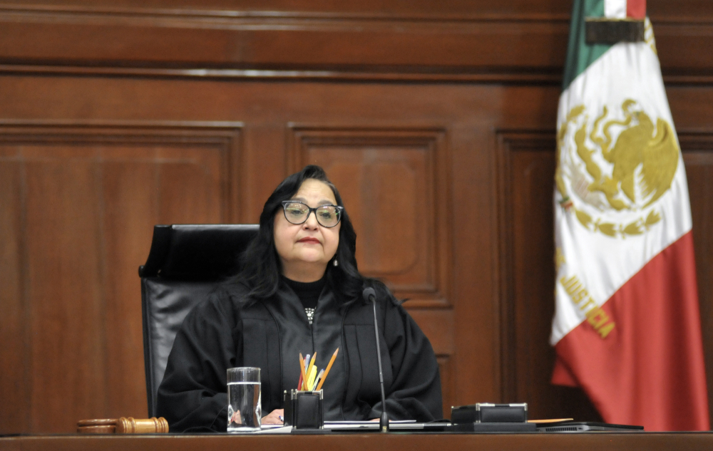 This hand out picture shows supreme court's first female chief justice, Norma Lucia Piña Hernandez elected by her peers on January 2, 2023. A woman will preside over the Supreme Court of Mexico for the first time, after the election this Monday of Norma Lucía Piña, a process marked by the controversy surrounding another candidate accused of having plagiarized her thesis. (Photo by AFP)