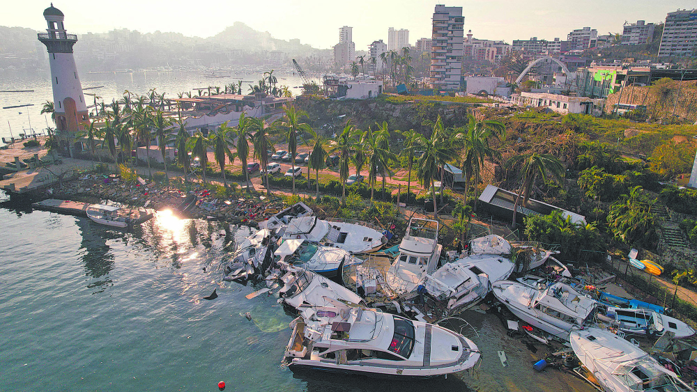 Aftermath of Hurricane Otis, in Acapulco