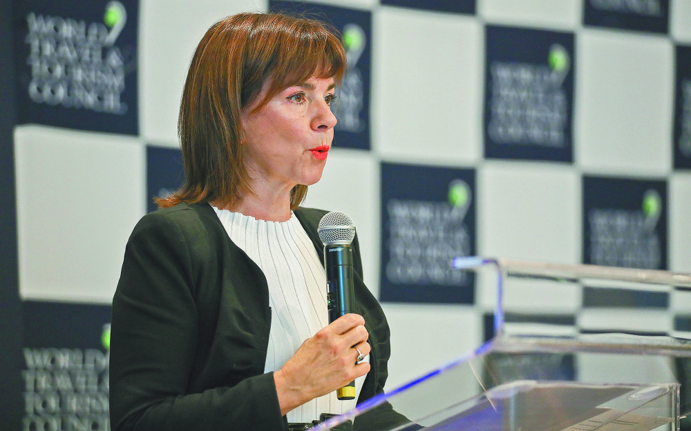 Julia Simpson, Presidenta y CEO del Consejo Mundial de Viajes y Turismo (WTTC, por sus siglas en inglés)