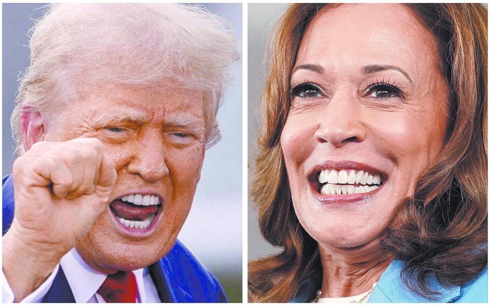 El candidato republicano Donald Trump y la vicepresidenta Kamala Harris. Foto: Reuters