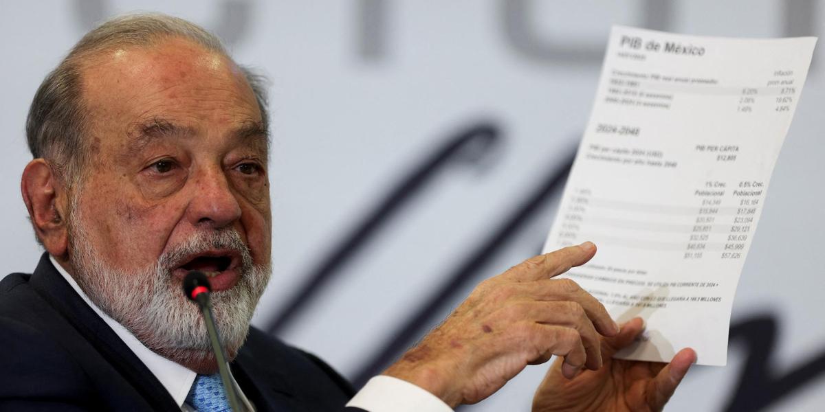 Slim llama a elevar inversión por arriba del 25% del PIB