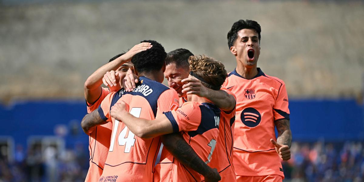 El Barcelona acaricia el título de Liga tras ganar en Getafe
