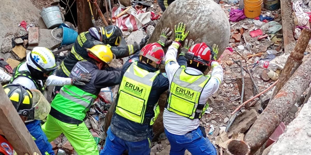 Colapsa vivienda en la colonia Hipódromo; muere un hombre de 30 años