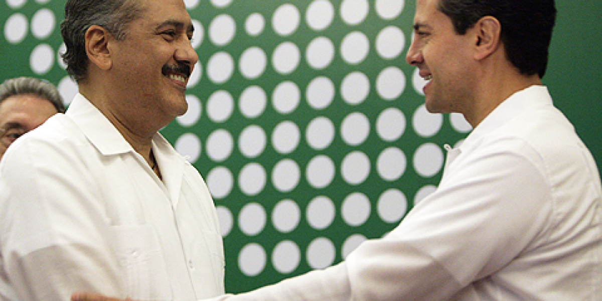 Peña Nieto y Beltrones asisten a informe de Lozano de la Torre