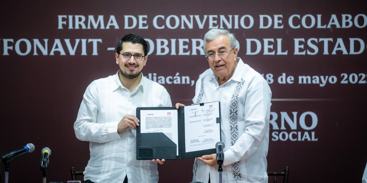 Rocha signa convenio de colaboración con el Infonavit