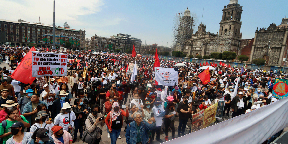 Marcha del 2 de octubre, a 54 años de la matanza de Tlatelolco