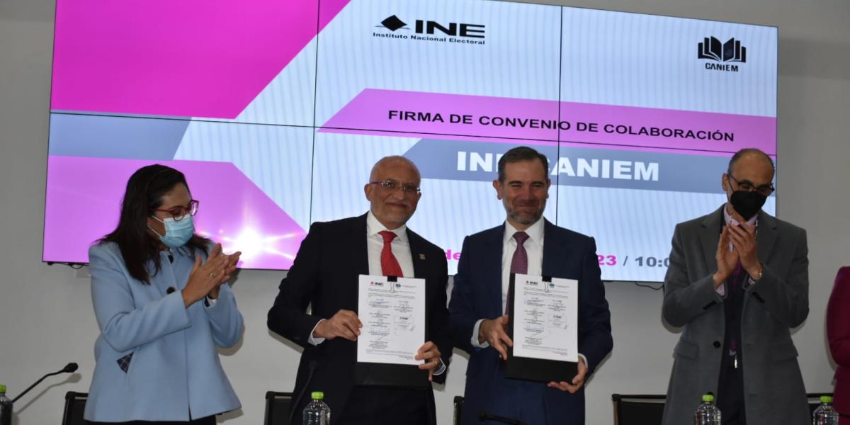 INE y Caniem firman convenio de difusión editorial sobre cultura ...