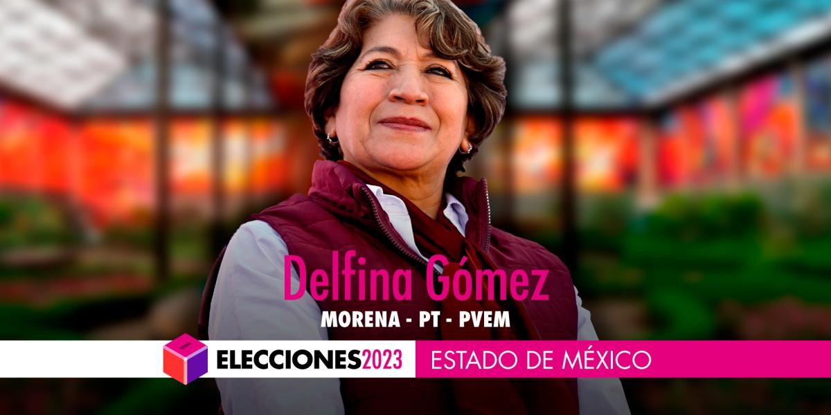 PREP confirma triunfo de Delfina Gómez en el Edomex con 52.6% de los votos