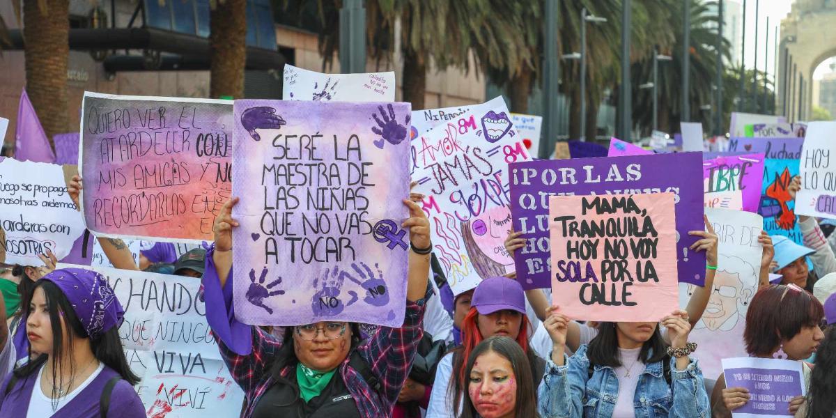 Fotogalería: Marcha por el Día Internacional de la Mujer 2024 en la CDMX