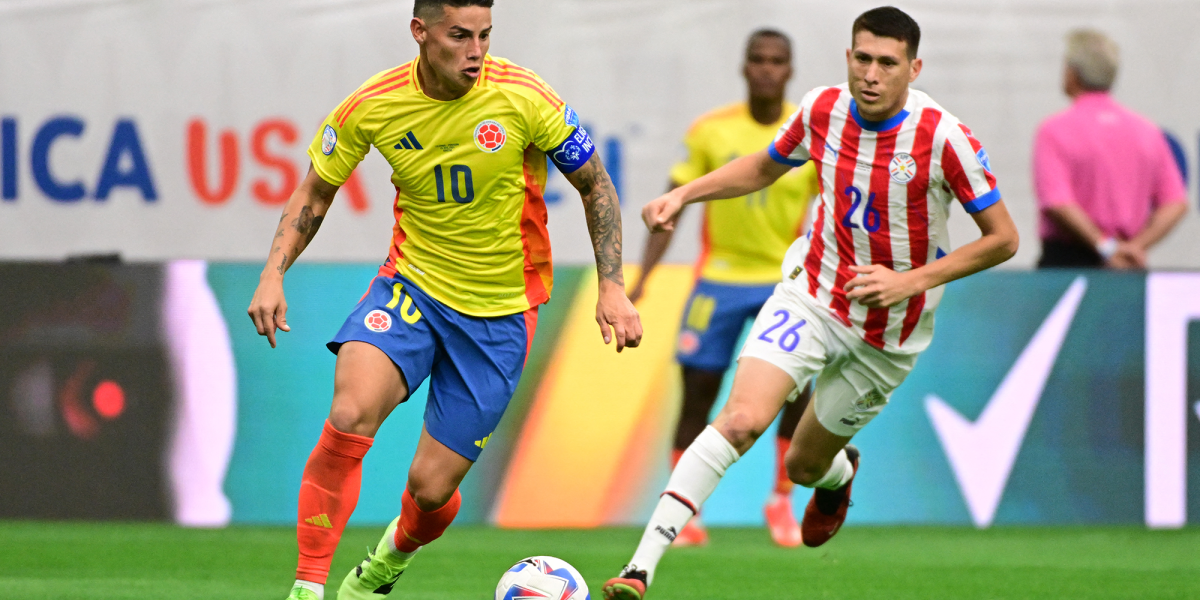 Copa América: Colombia vence a Paraguay de la mano de James Rodríguez