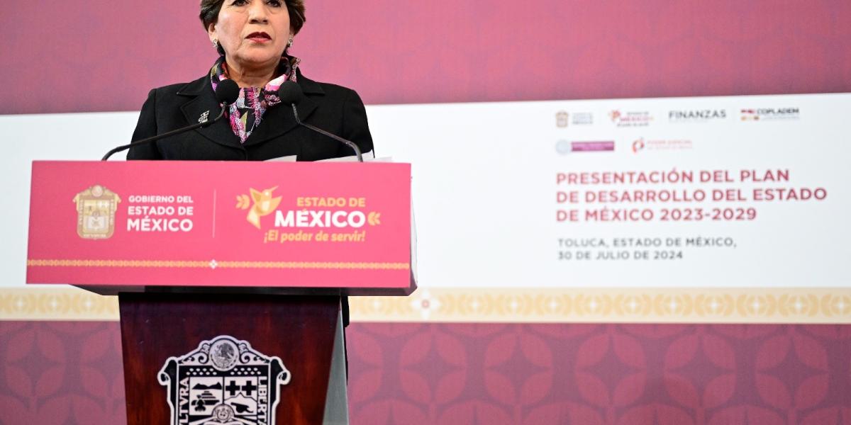 Gobernadora Delfina Gómez Álvarez presenta el Plan de Desarrollo del ...