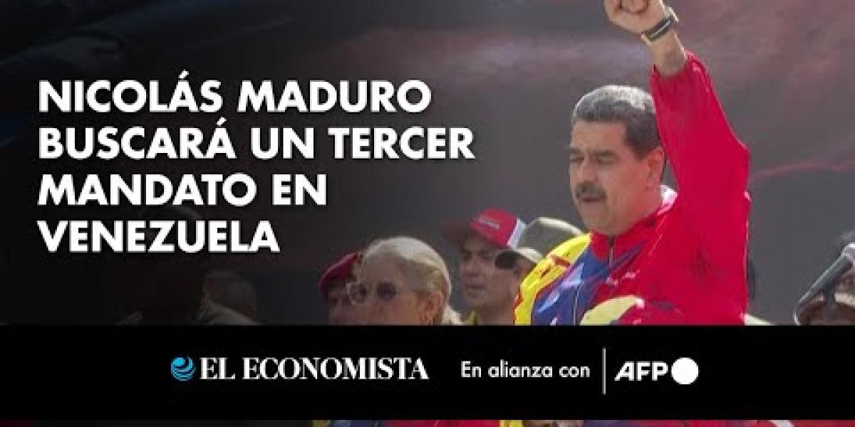 Nicolás Maduro buscará un tercer mandato en Venezuela