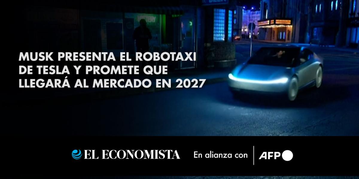 Musk presenta el robotaxi de Tesla y promete que llegará al mercado en 2027