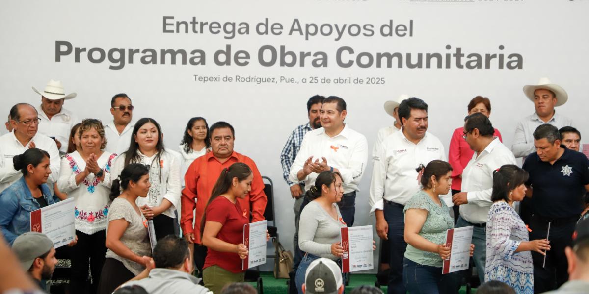 Con obra comunitaria Gobierno de Puebla detona desarrollo en Tepexi de ...