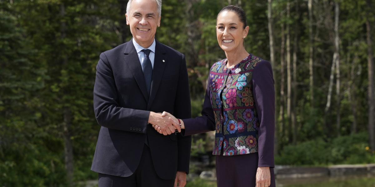 Claudia Sheinbaum se reúne con Mark Carney en el G7 para fortalecer ...