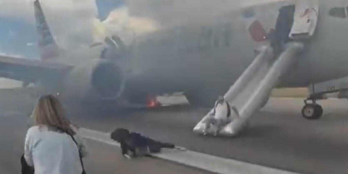VIDEO: Evacúan un avión de pasajeros de American Airlines en Estados ...