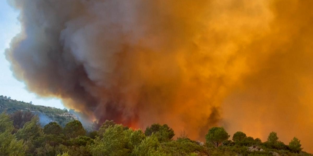 Una persona muerta y nueve heridas en un gran incendio forestal en Francia