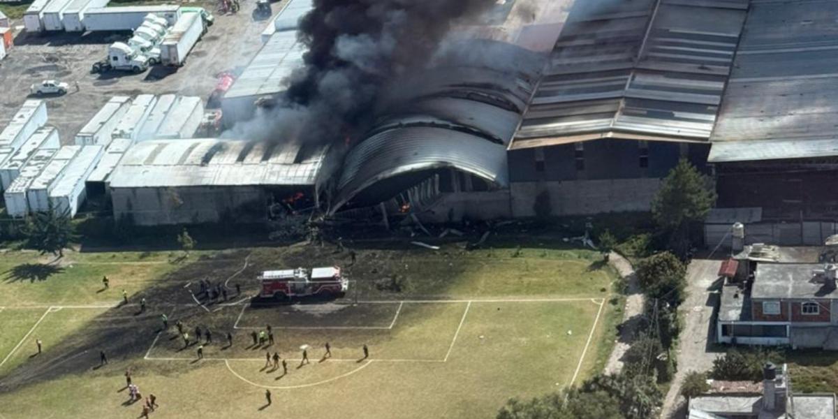 FGR abre investigación por desplome de jet privado cerca del Aeropuerto de Toluca