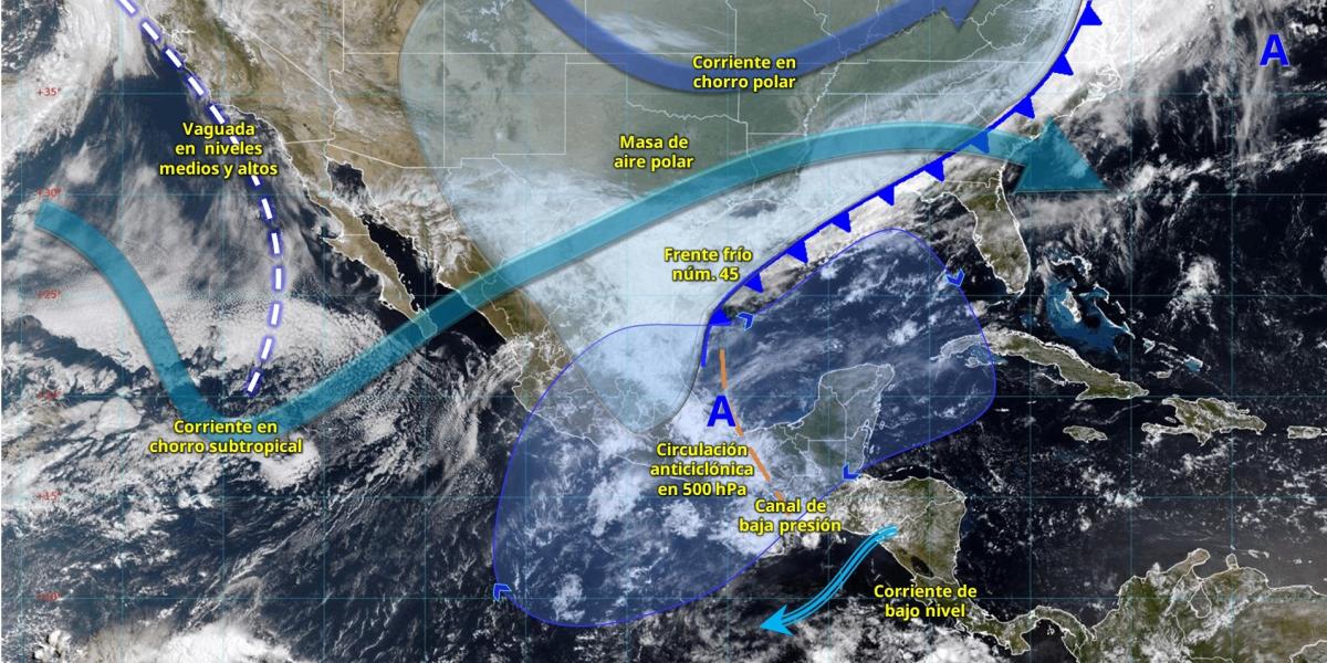 Weekly Weather Forecast: Heavy Rain and Temperature Drop in Southern Mexico
