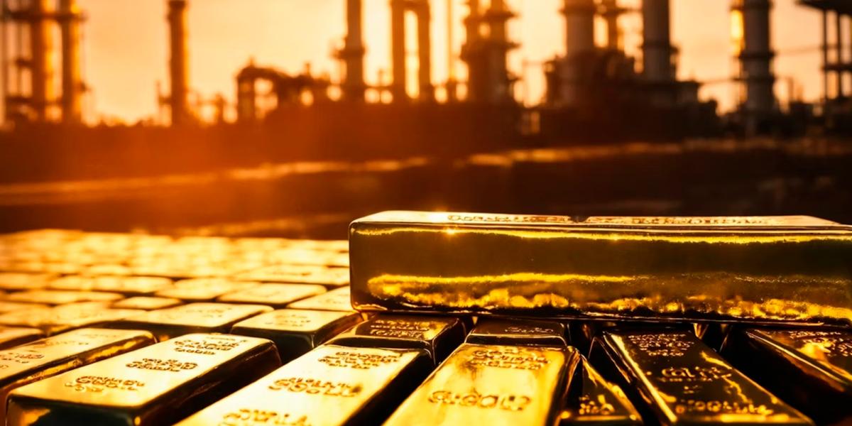 El oro sube por la tregua en Oriente Medio y la caída del dólar