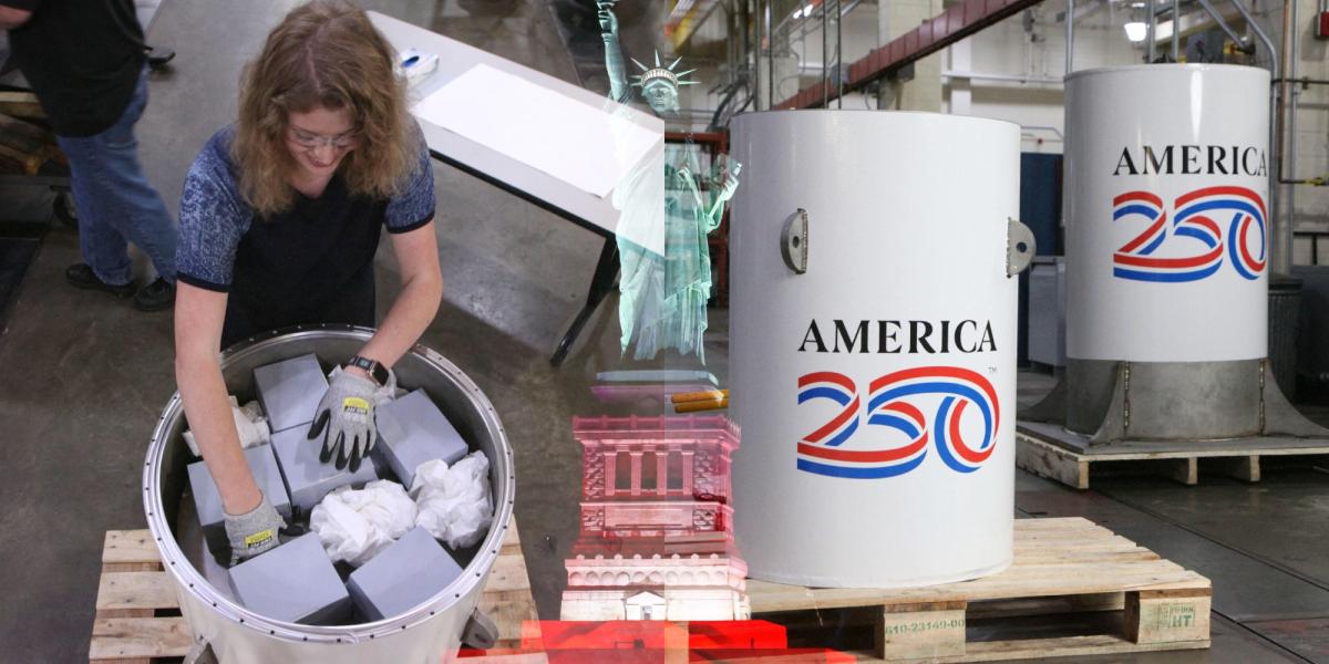 Entierra objetos y recuerdos para celebrar su 250º aniversario