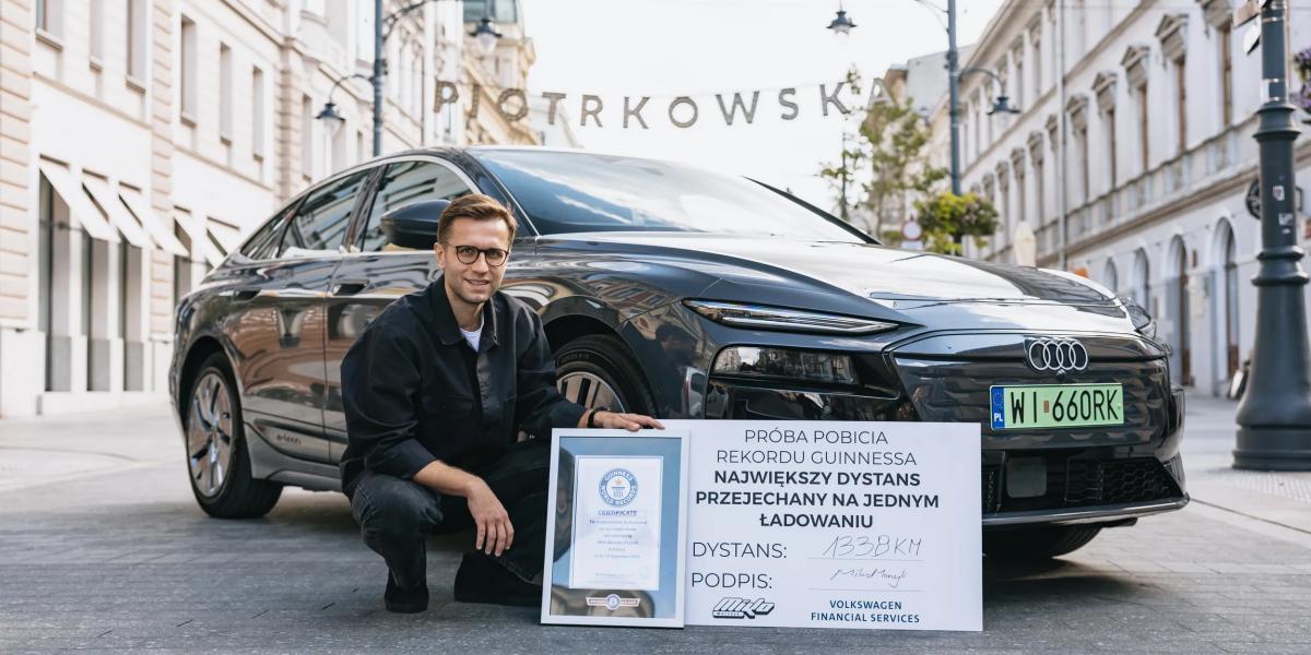 Audi A6 Sportback e-tron rompe récord Guinness de autonomía con 1,338 km