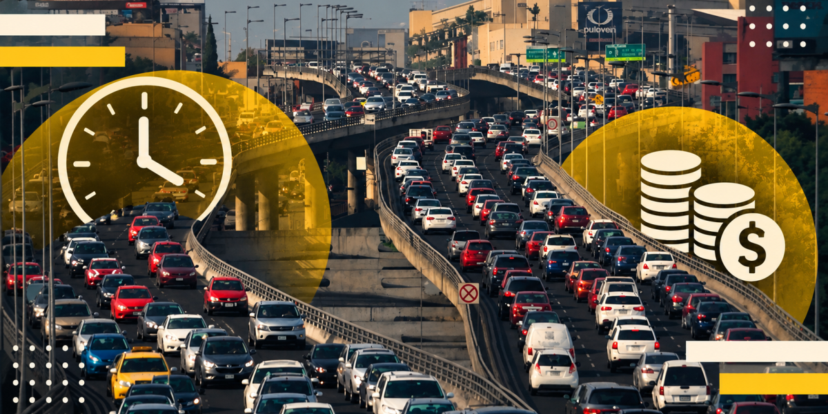 Traffic costs Mexico’s 44 metro areas 111 hours per person each year