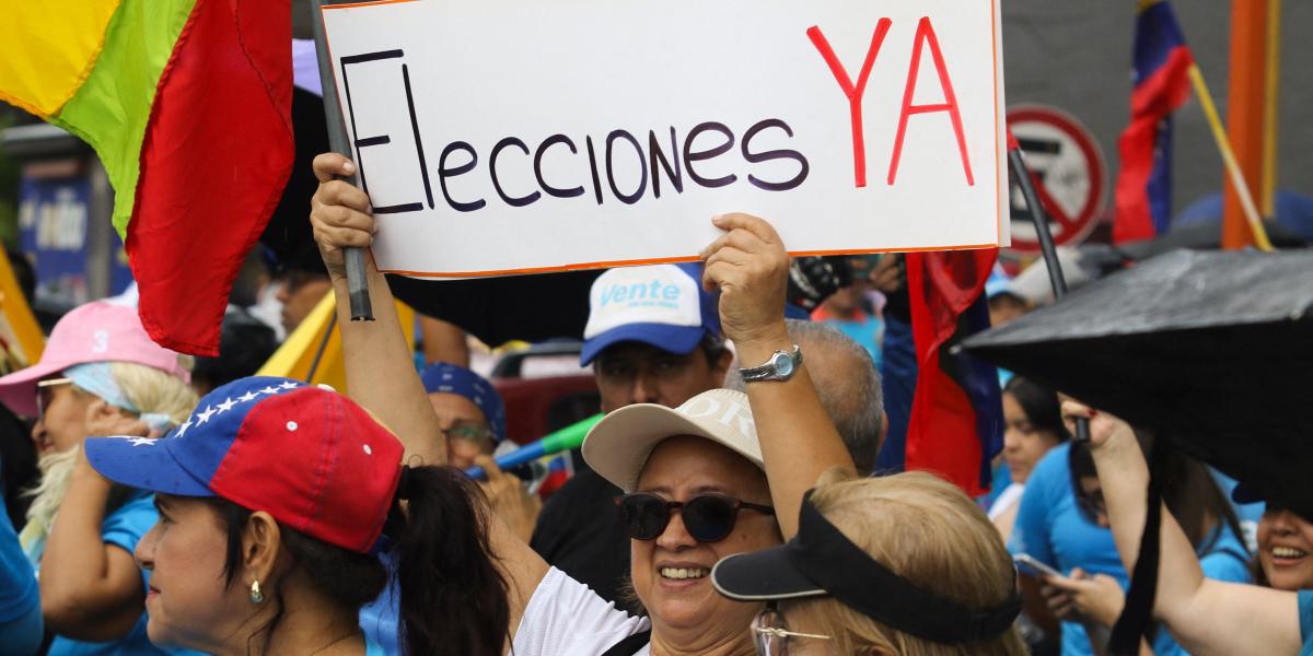 Thousands in Venezuela march for María Corina Machado’s return