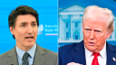 Justin Trudeau, primer ministro de Canadá, y Donald Trump, presidente de Estados Unidos.