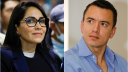 Luisa González y Daniel Noboa, candidatos presidenciales de Ecuador.
