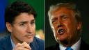 Justin Trudeau, primer ministro de Canadá y Donald Trump, presidente de Estados Unidos.