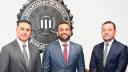 Omar García Harfuch, secretario de Seguridad Ciudadana; Kash Patel, director del Buró Federal de Investigaciones de Estados Unidos y  Francisco Almazán Barocio, director del Centro Nacional de Inteligencia.
