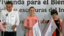 President Claudia Sheinbaum made a tour of Tamaulipas on Friday.