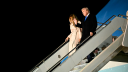 El presidente de Estados Unidos, Donald Trump, llegó a Roma acompañado de Melania Trump.