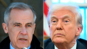 Mark Carney, primer ministro de Canadá y Donald Trump, presidente de Estados Unidos.