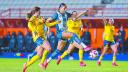 Jugadoras del América y el Pachuca femenil.
