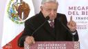 Andrés Manuel López Obrador durante la inauguración de la Megafarmacia del Bienestar. Foto EE: Cortesía.