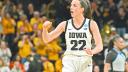 Caitlin Clark, guardia de los Hawkeyes de Iowa. Foto: Reuters