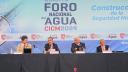 Panel 3 del Foro Nacional de Agua,  acerca de seguridad Hídrica con  Juan Pablo del Conde, ; Guillermo Leal y Arturo Jiménez. Foto Rosario Servin