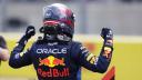 Max Verstappen de Red Bull Racing celebra después de ganar la carrera Sprint en el Gran Premio de Fórmula Uno de Estados Unidos en el Circuito de las Américas.