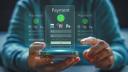 Human with online payment and shopping online, online banking digital technology, purchases, digital marketing, bank, banking applications, Financial transaction and global business online