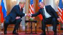 U.S. President Donald Trump and Russia's President Vladimir Putin shake hands as they meet in Helsinki, Finland July 16, 2018. REUTERS/Kevin Lamarque     TPX IMAGES OF THE DAY