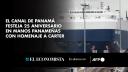 El canal de Panamá celebró el martes el 25 aniversario desde que pasó a manos panameñas, en una ceremonia solemne en la que fue honrado el fallecido expresidente estadounidense Jimmy Carter e ignoradas las amenazas de Donald Trump de recuperar la vía interoceánica.

¡Síguenos en nuestras redes sociales para mantenerte informado!

Twitter: https://twitter.com/eleconomista 
Facebook: https://www.facebook.com/ElEconomista.mx
Instagram: https://www.instagram.com/eleconomistamx
LinkedIn: https://www.linkedin.com/company/el-economista/

#ElEconomista #EETV