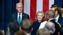 El expresidente, Bill Clinton, y la ex primera dama y Secretaria de Estado, Hillary Clinton, durante la investidura del presidente Donald Trump. Foto: Reuters